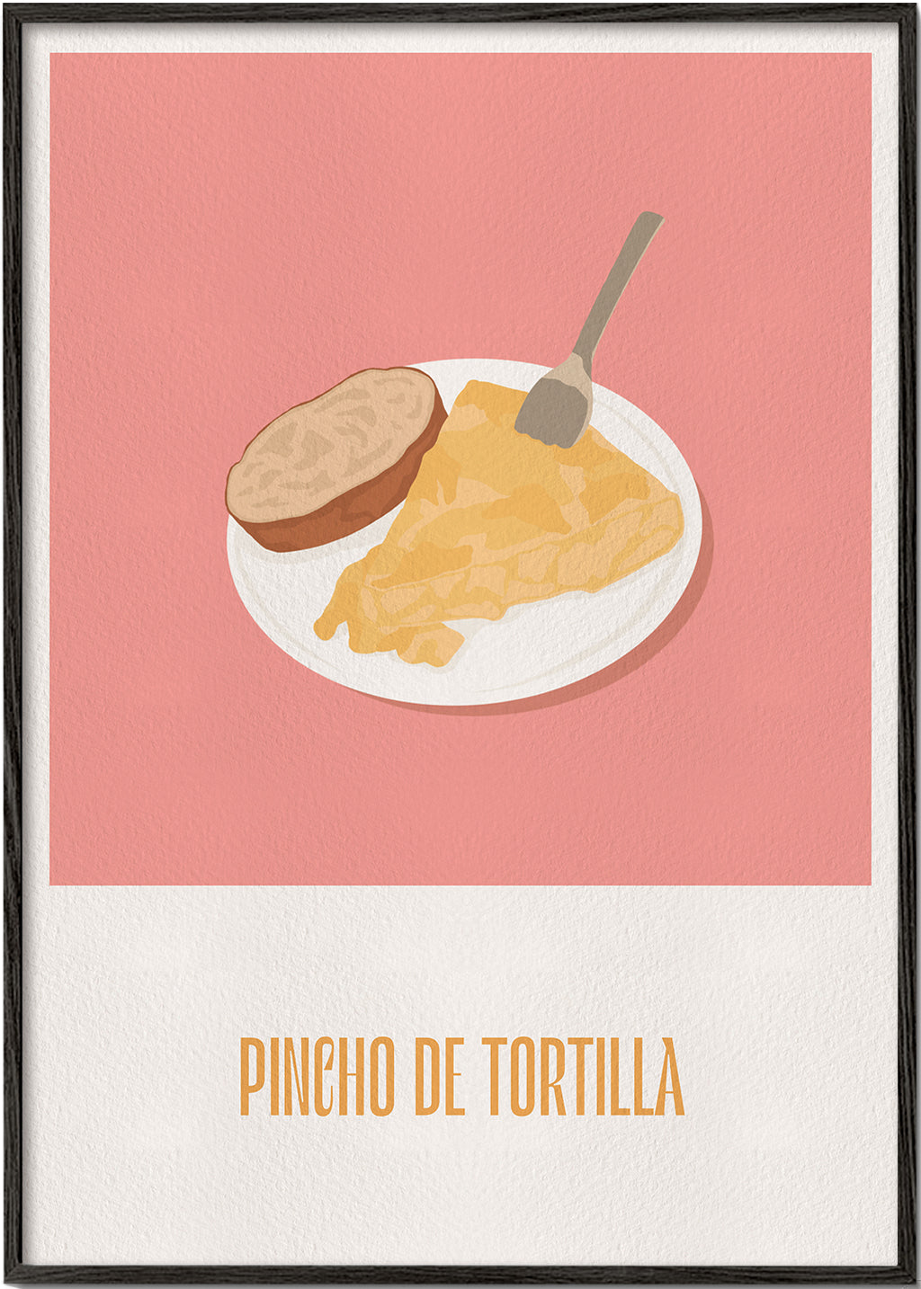 Obraz do kuchyně: pincho tortilla na růžovém pozadí
