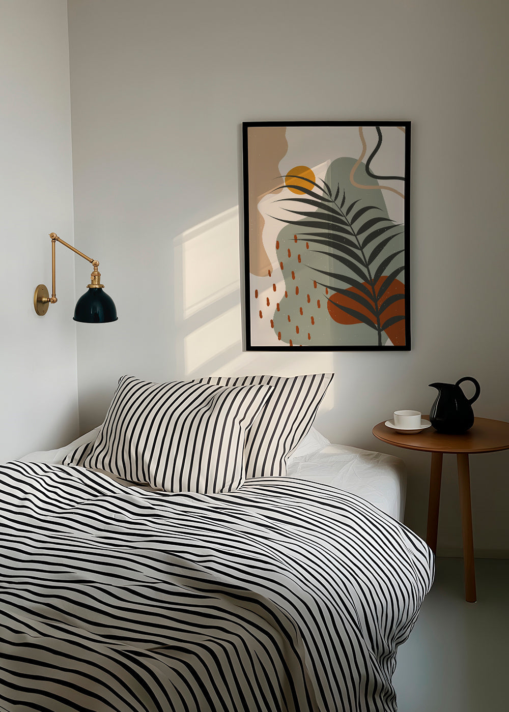 Botanický plakát s tropickým listem minimal