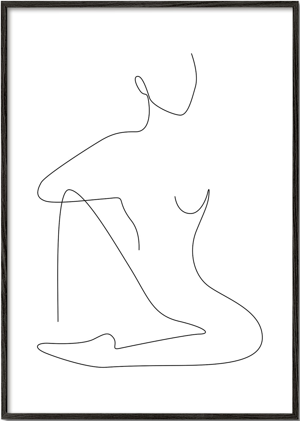 Ilustrace minimalistické liniové postavy