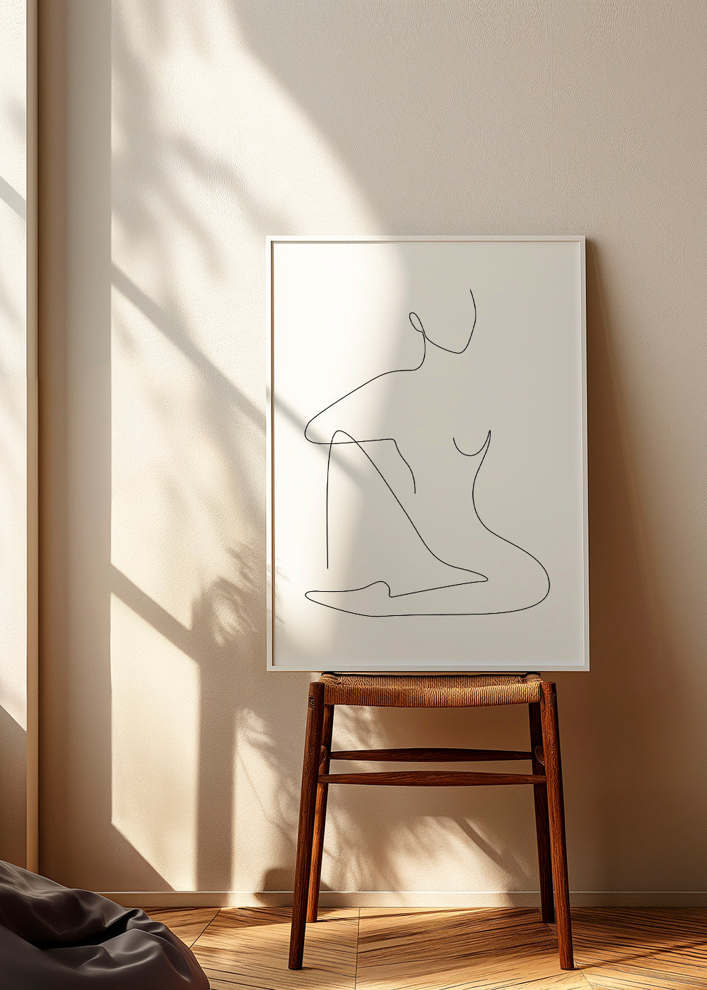 Ilustrace minimalistické liniové postavy