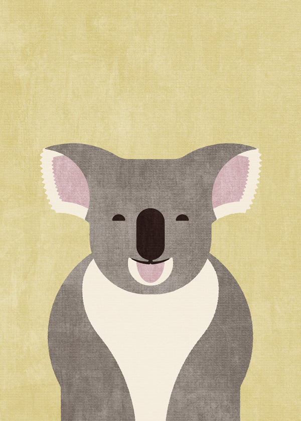 Dětský plakát koala usmívající se