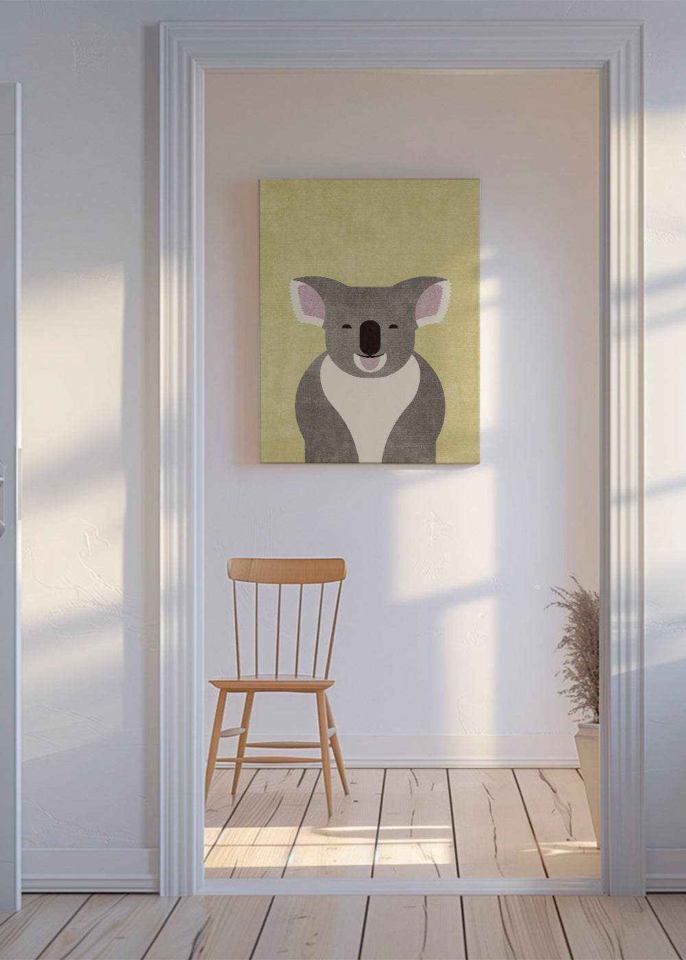 Dětský plakát koala usmívající se