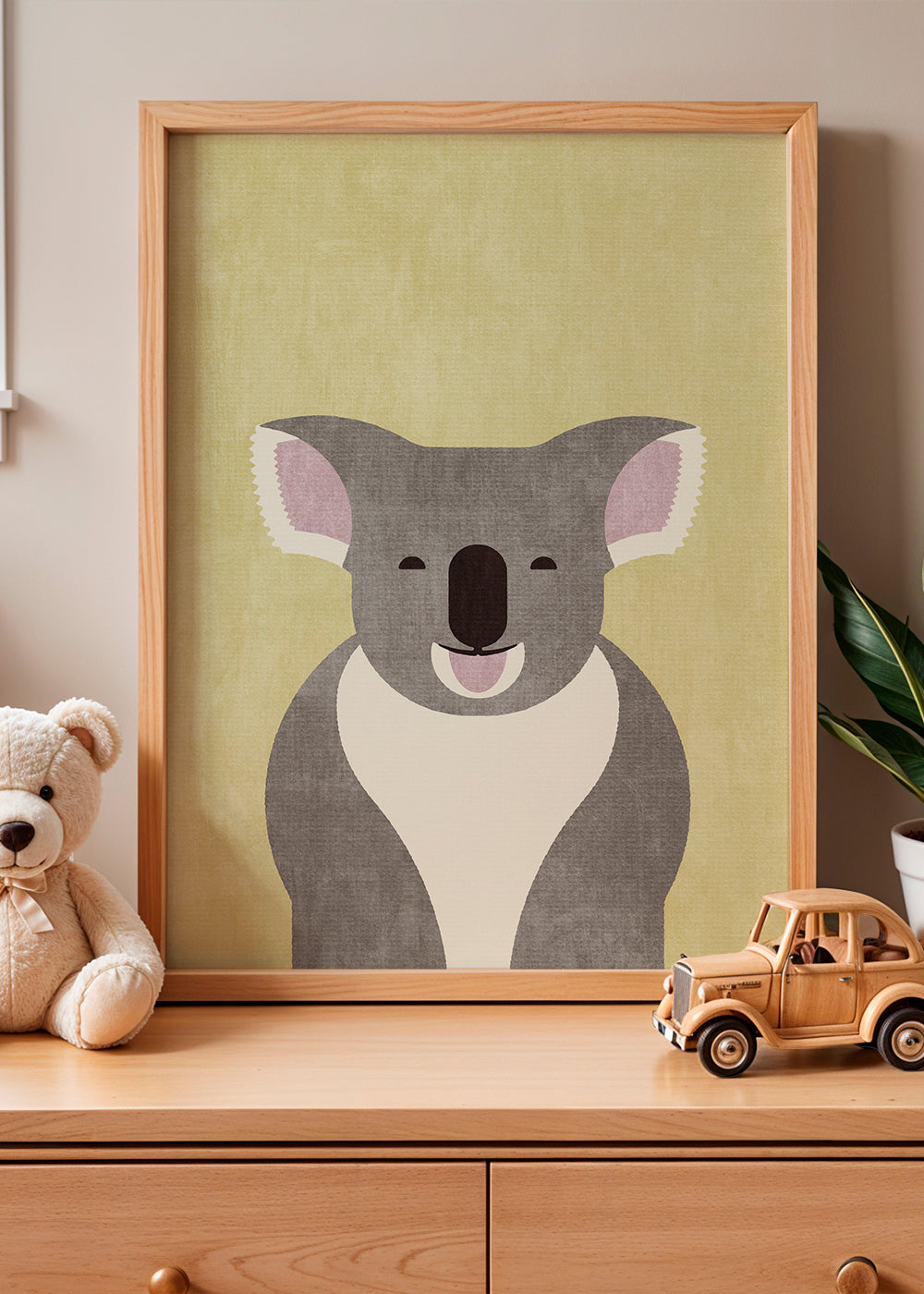 Dětský plakát koala usmívající se
