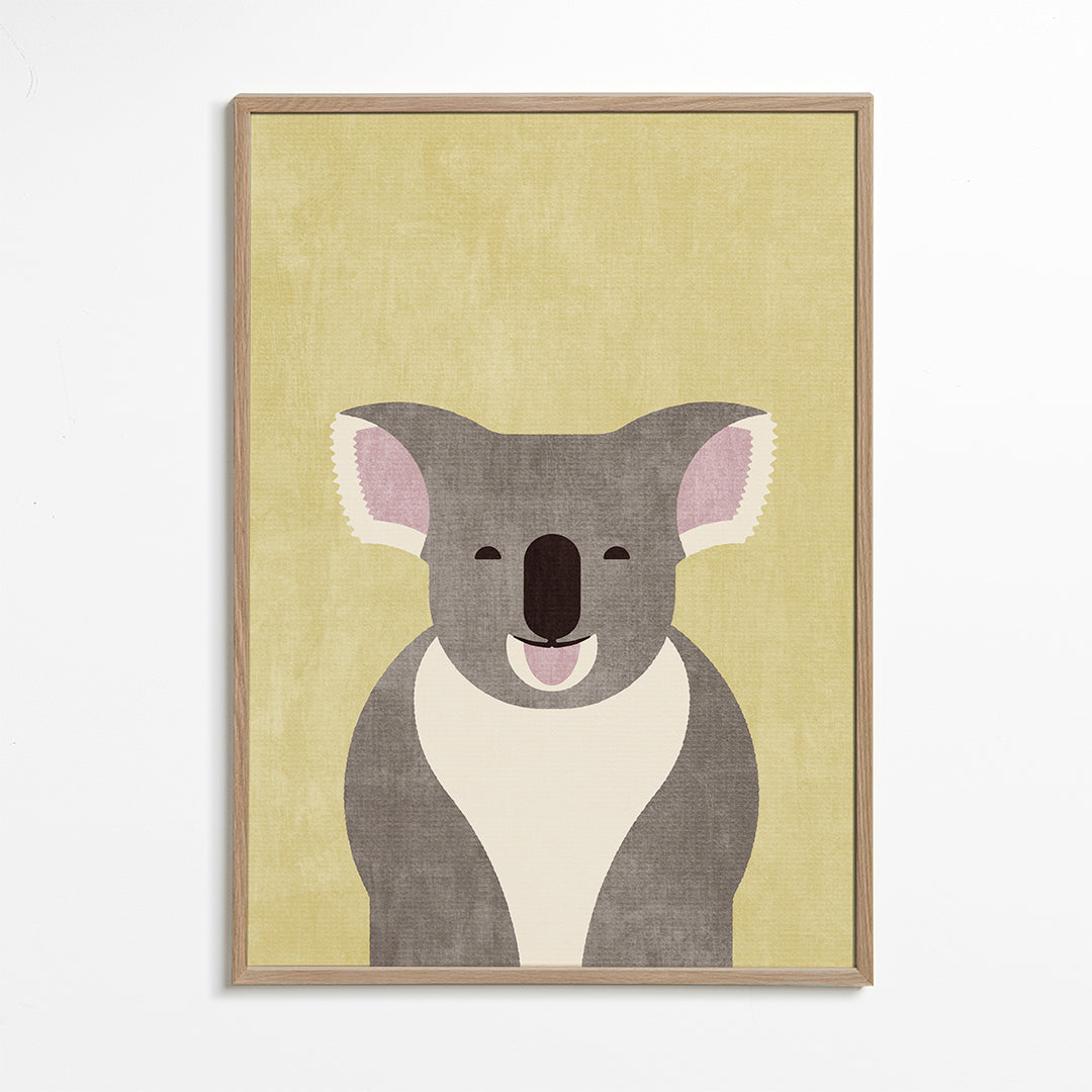 Dětský plakát koala usmívající se