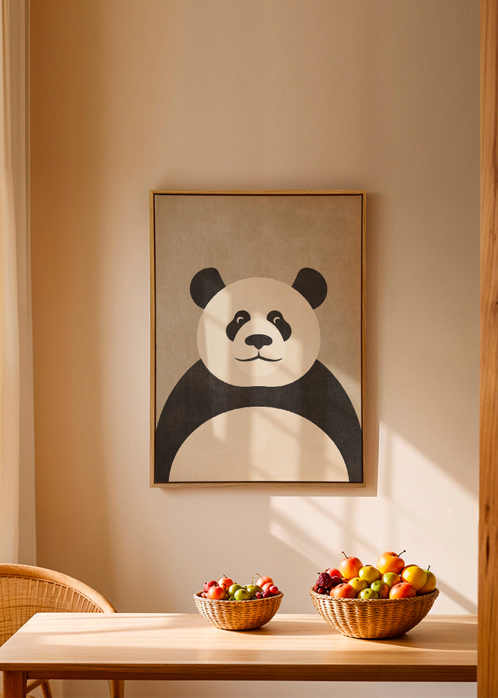 Plakát panda minimalista do dětského pokoje