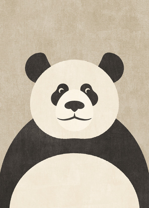 Plakát panda minimalista do dětského pokoje