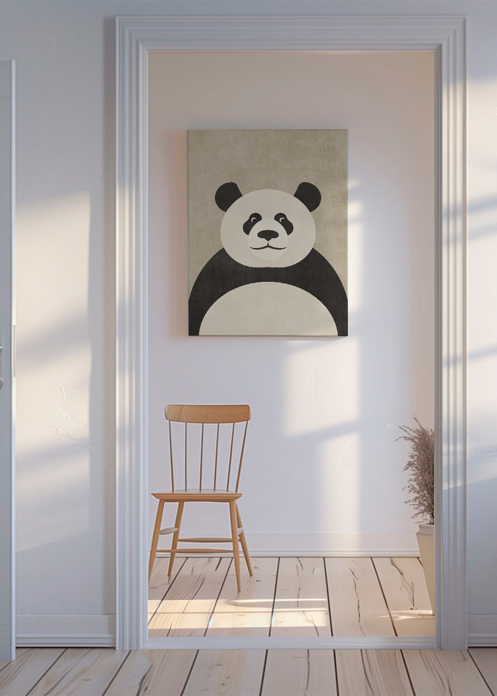 Plakát panda minimalista do dětského pokoje