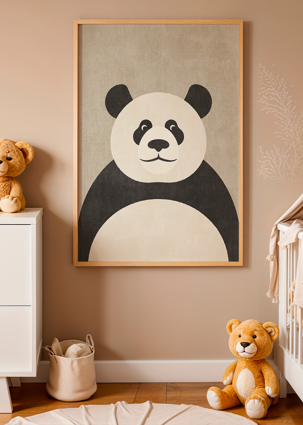 Plakát panda minimalista do dětského pokoje