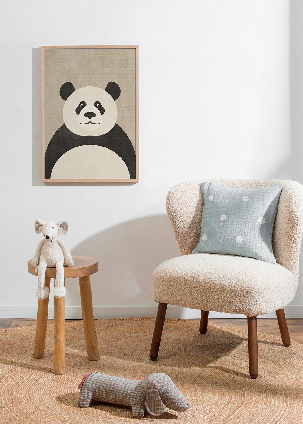 Plakát panda minimalista do dětského pokoje