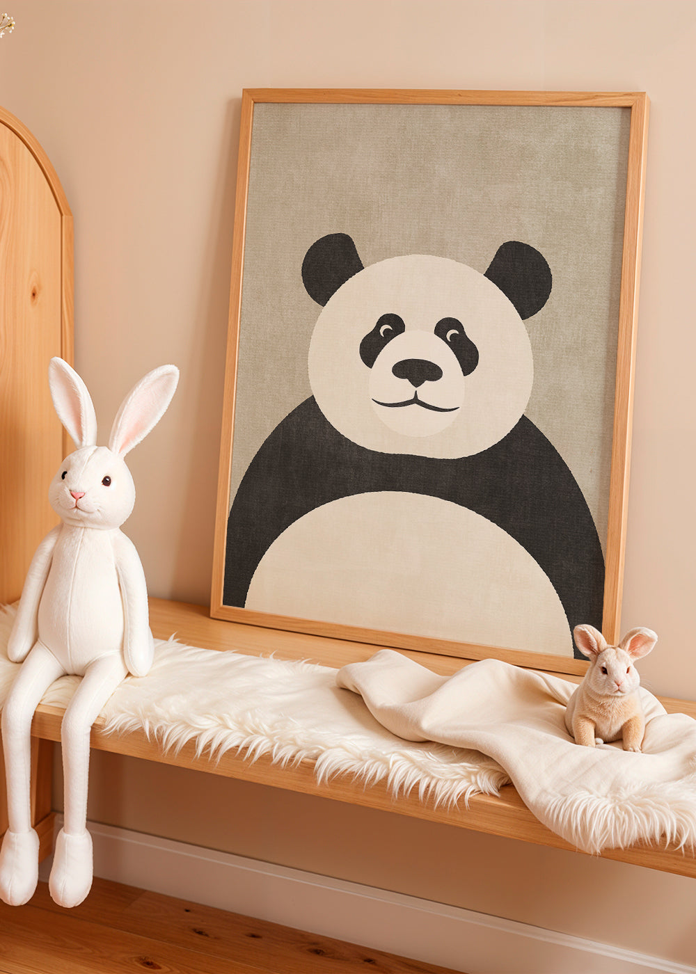 Plakát panda minimalista do dětského pokoje