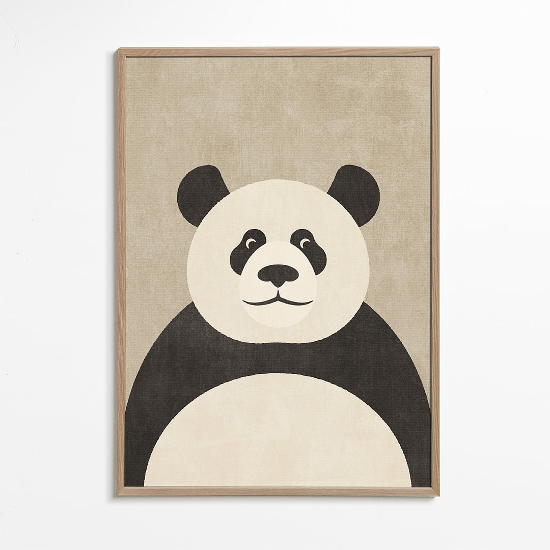 Plakát panda minimalista do dětského pokoje