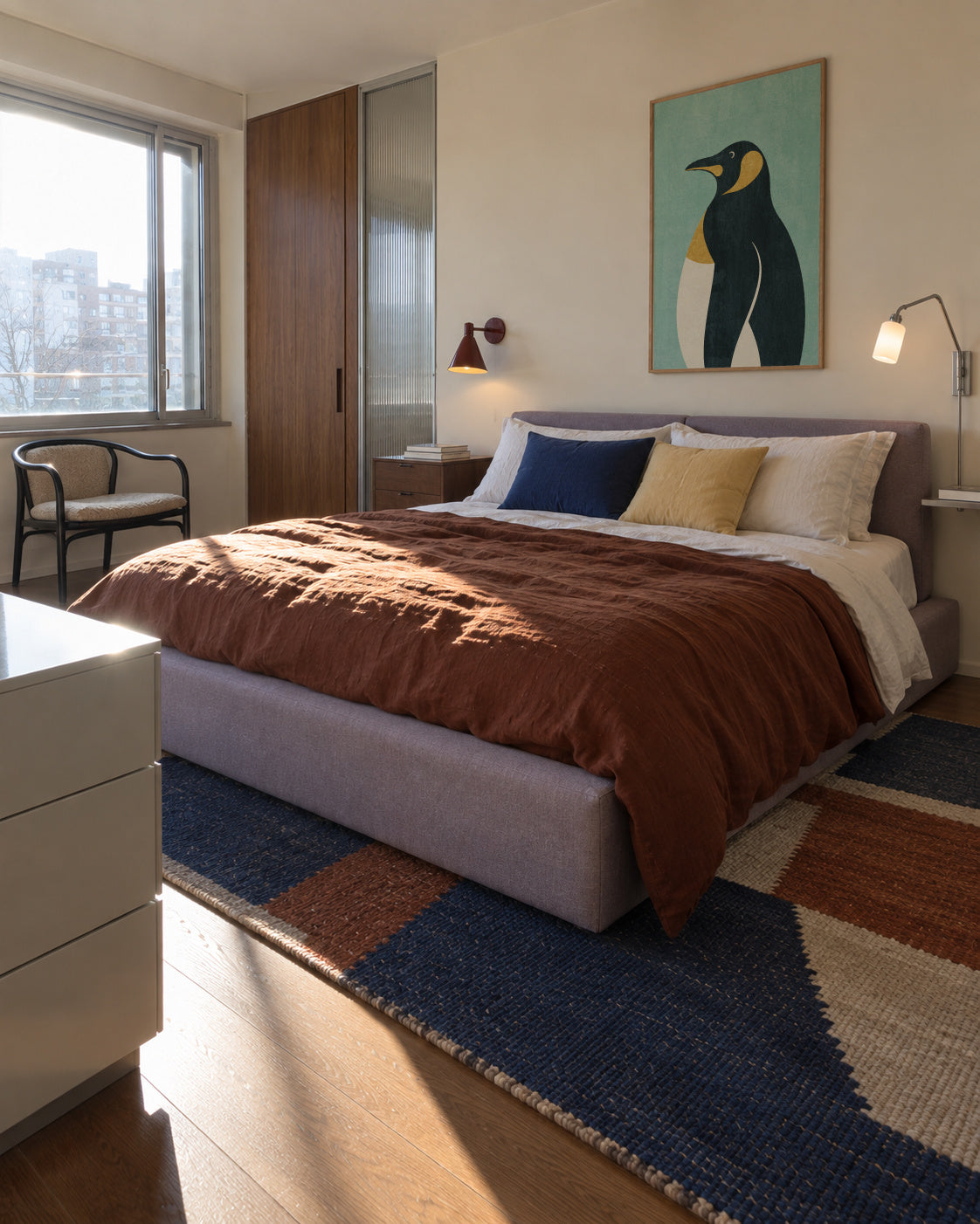 FAUNA / Emperor Penguin - Framed poster in an interior