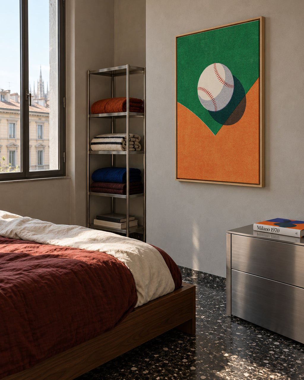 BALLS / Baseball - Framed canvas in an interior