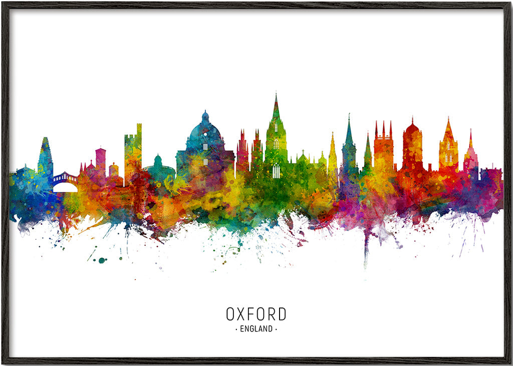 Obraz města Oxford barevný
