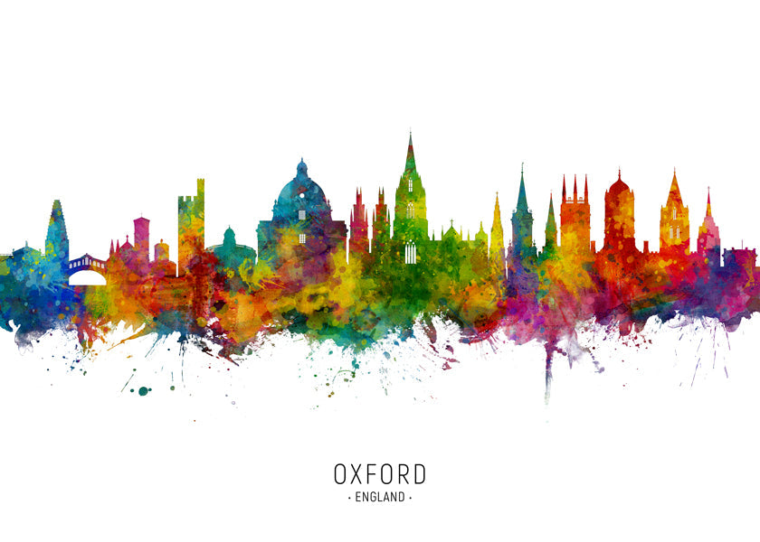 Obraz města Oxford barevný