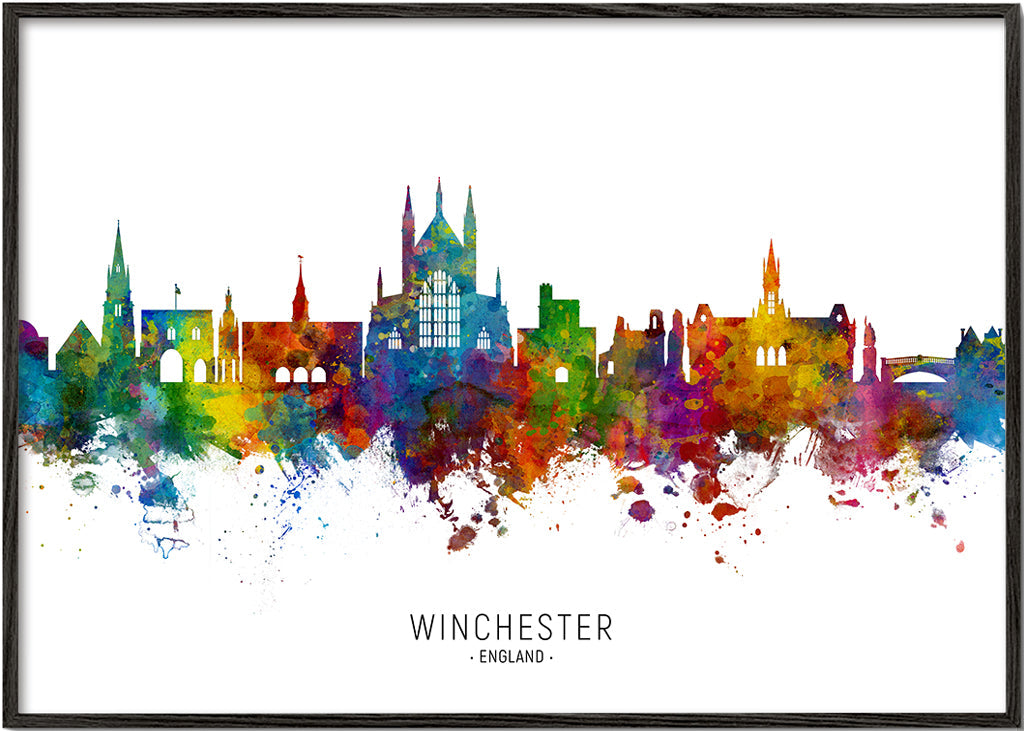 Obraz města Winchester panorama vícebarevná