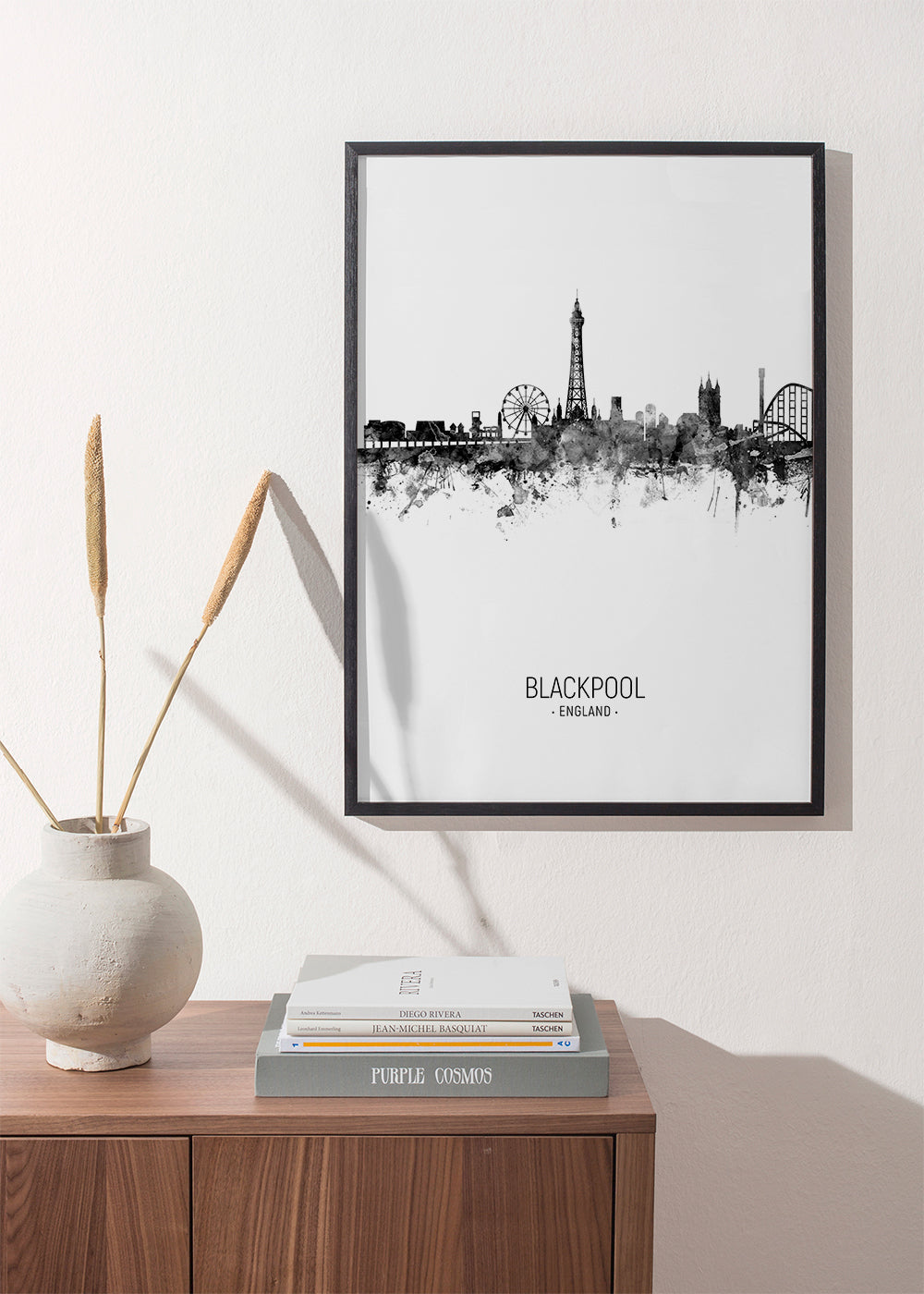 Obraz do kuchyně Blackpool skyline inkoust