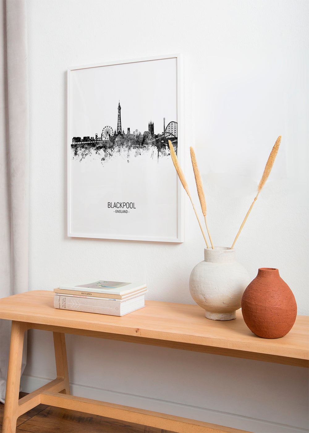 Obraz do kuchyně Blackpool skyline inkoust