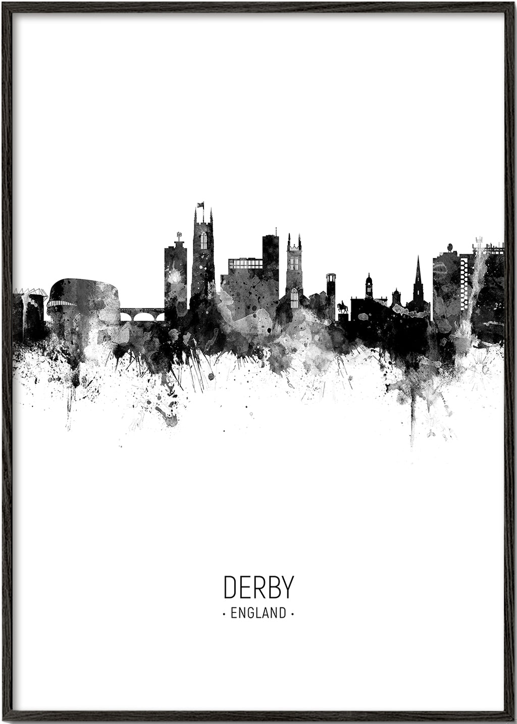 Městské umění: Derby skyline v inkoustu