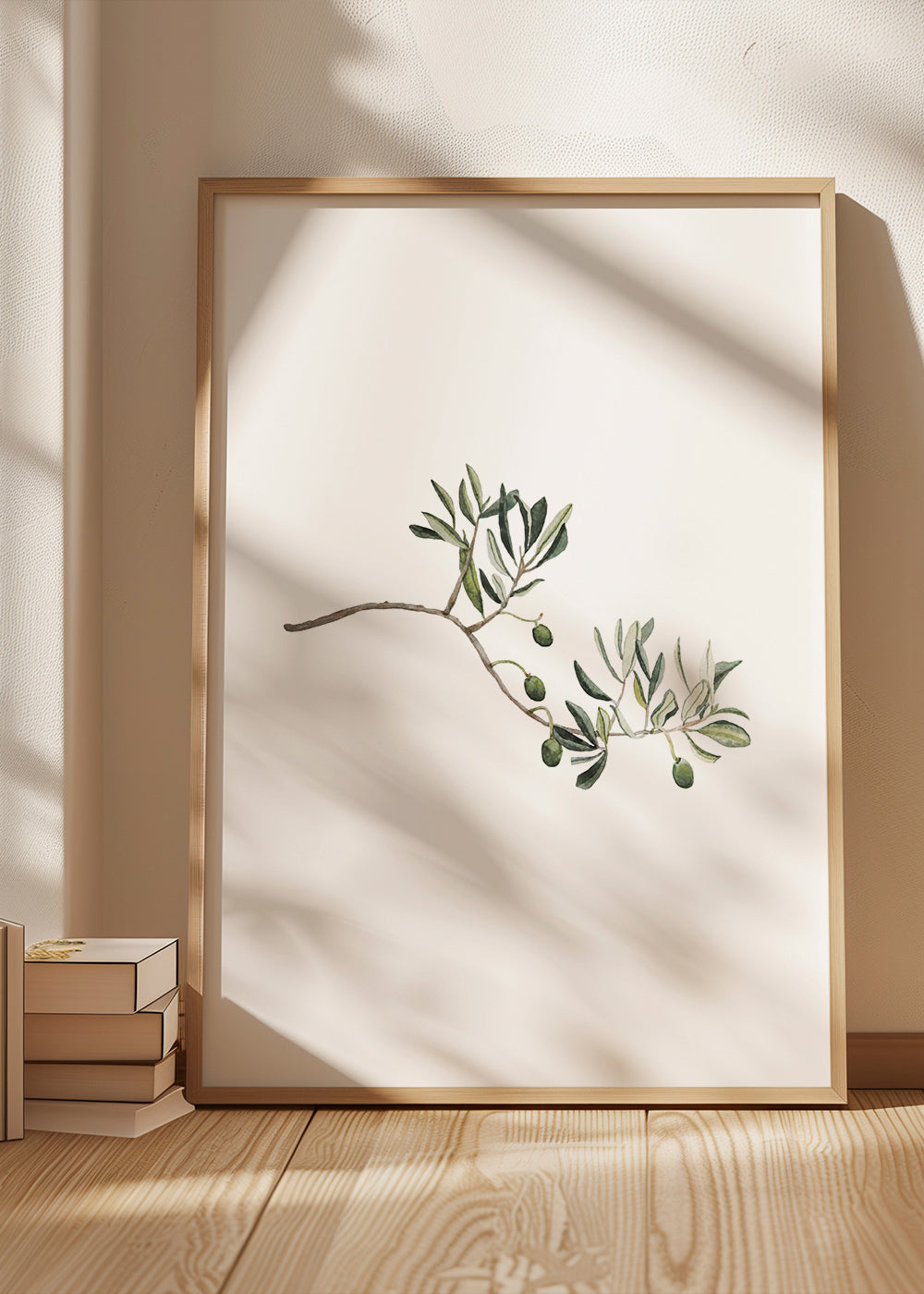 Botanický plakát větvička olivovníku