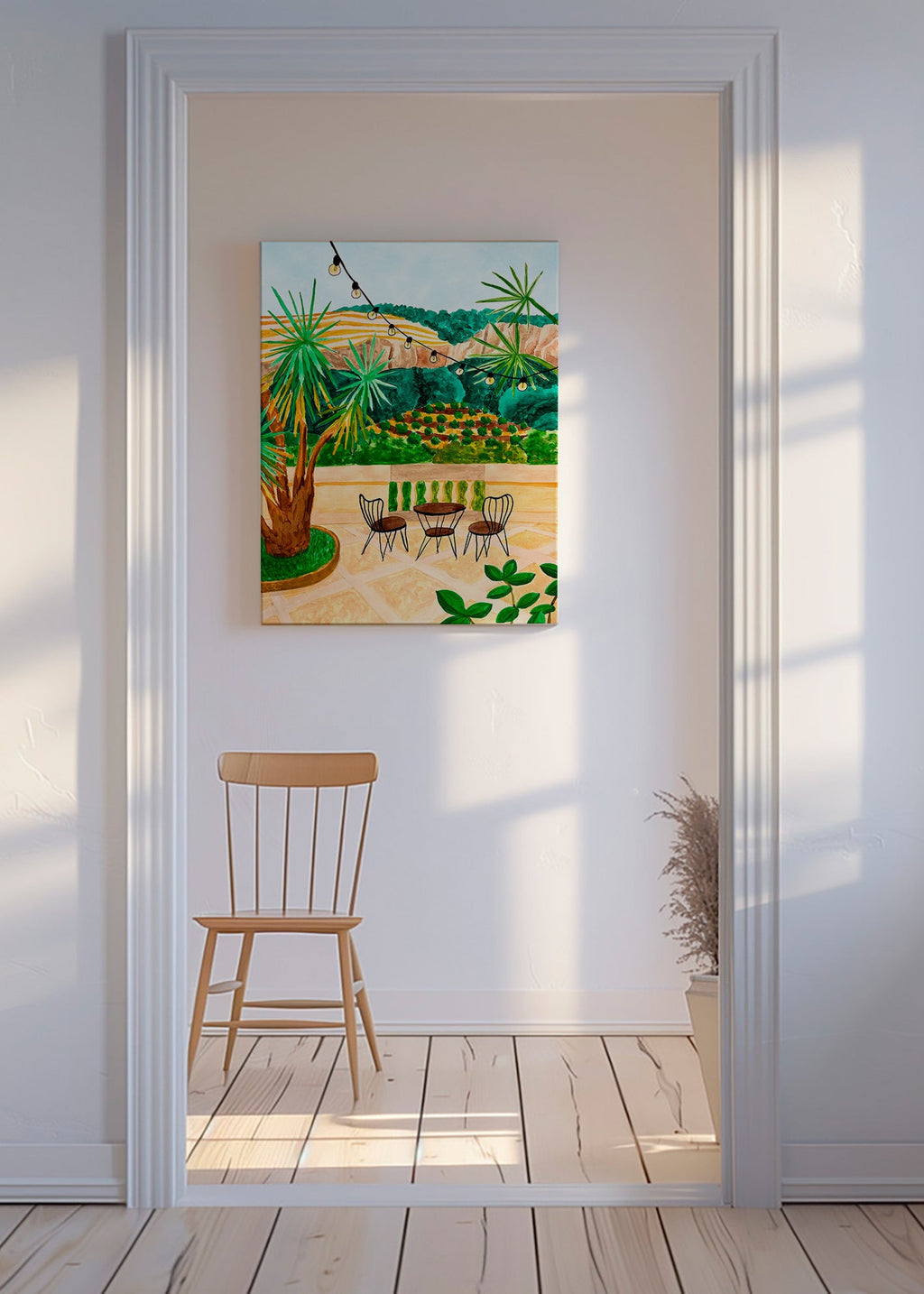 Botanický plakát: středomořská terasa