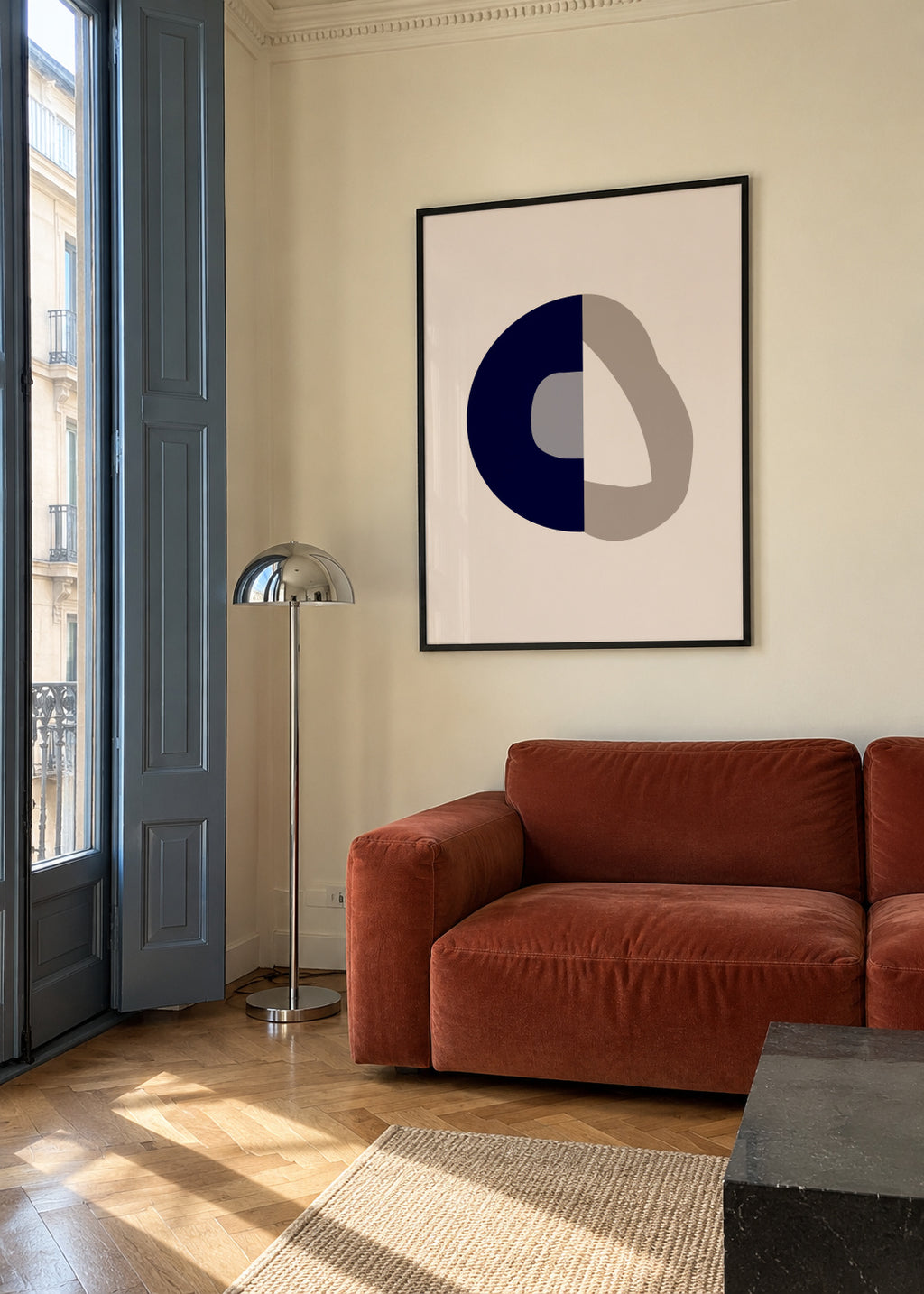 Form IXX - Framed poster in an interior