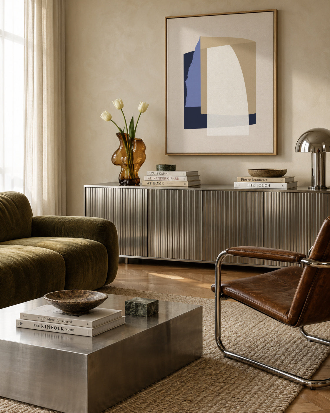 Abstract VIII - Framed canvas in an interior