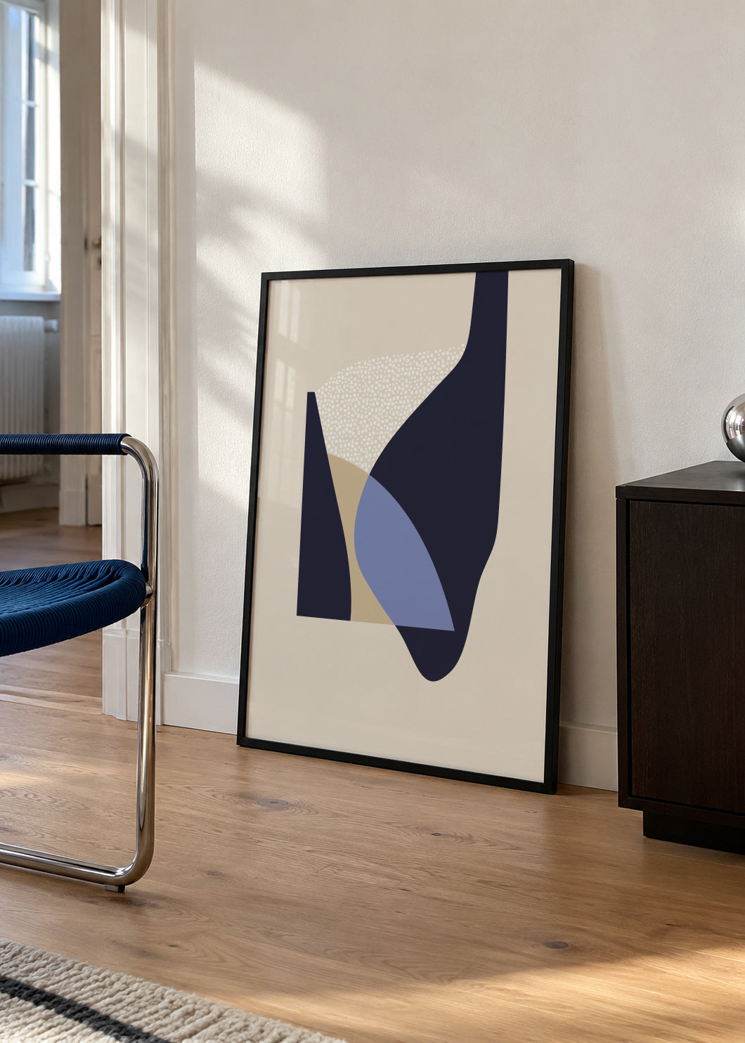 Form VII - Framed poster in an interior