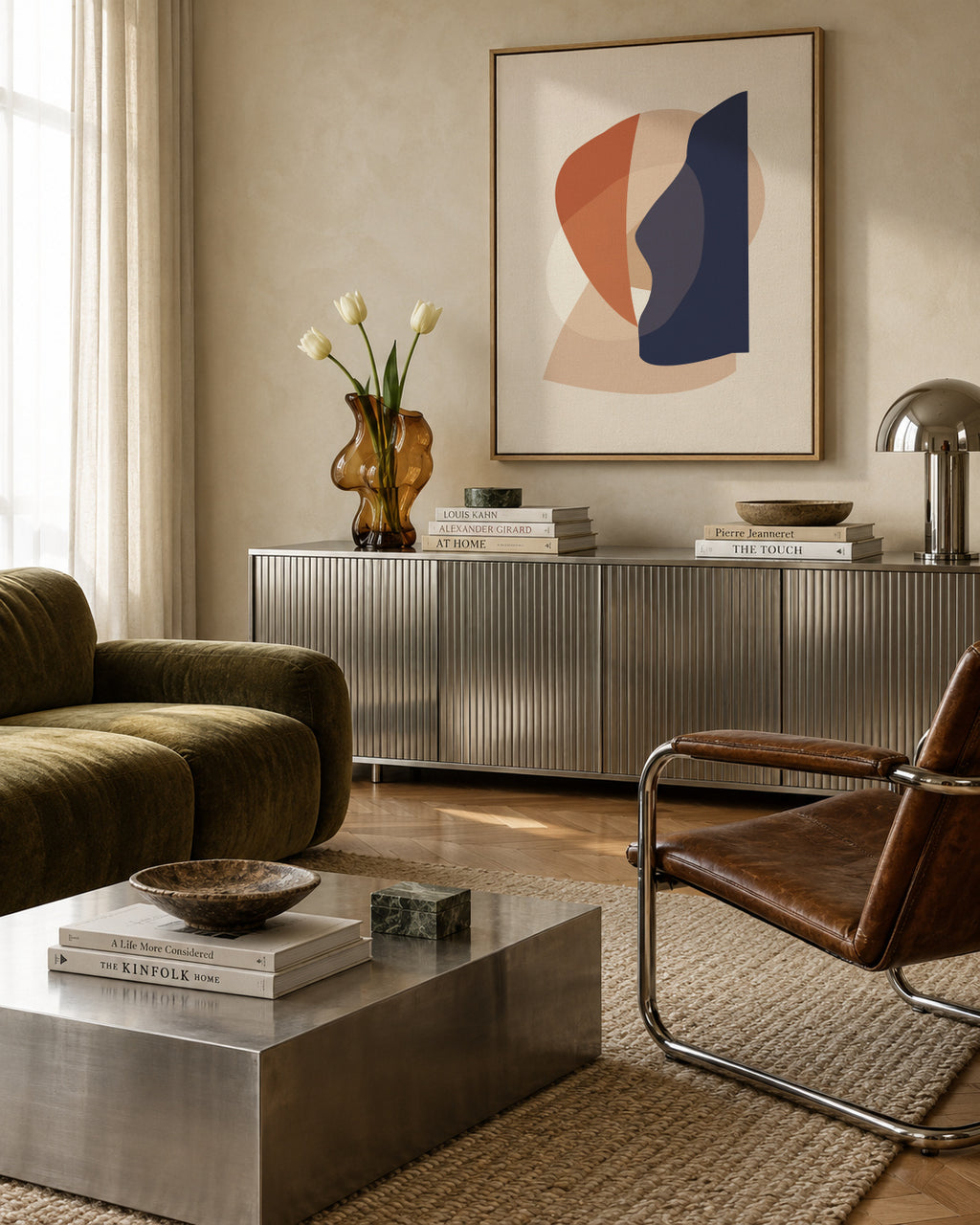 Form VIII - Framed canvas in an interior
