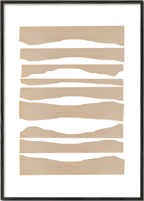 Minimalistický obraz béžové pásy