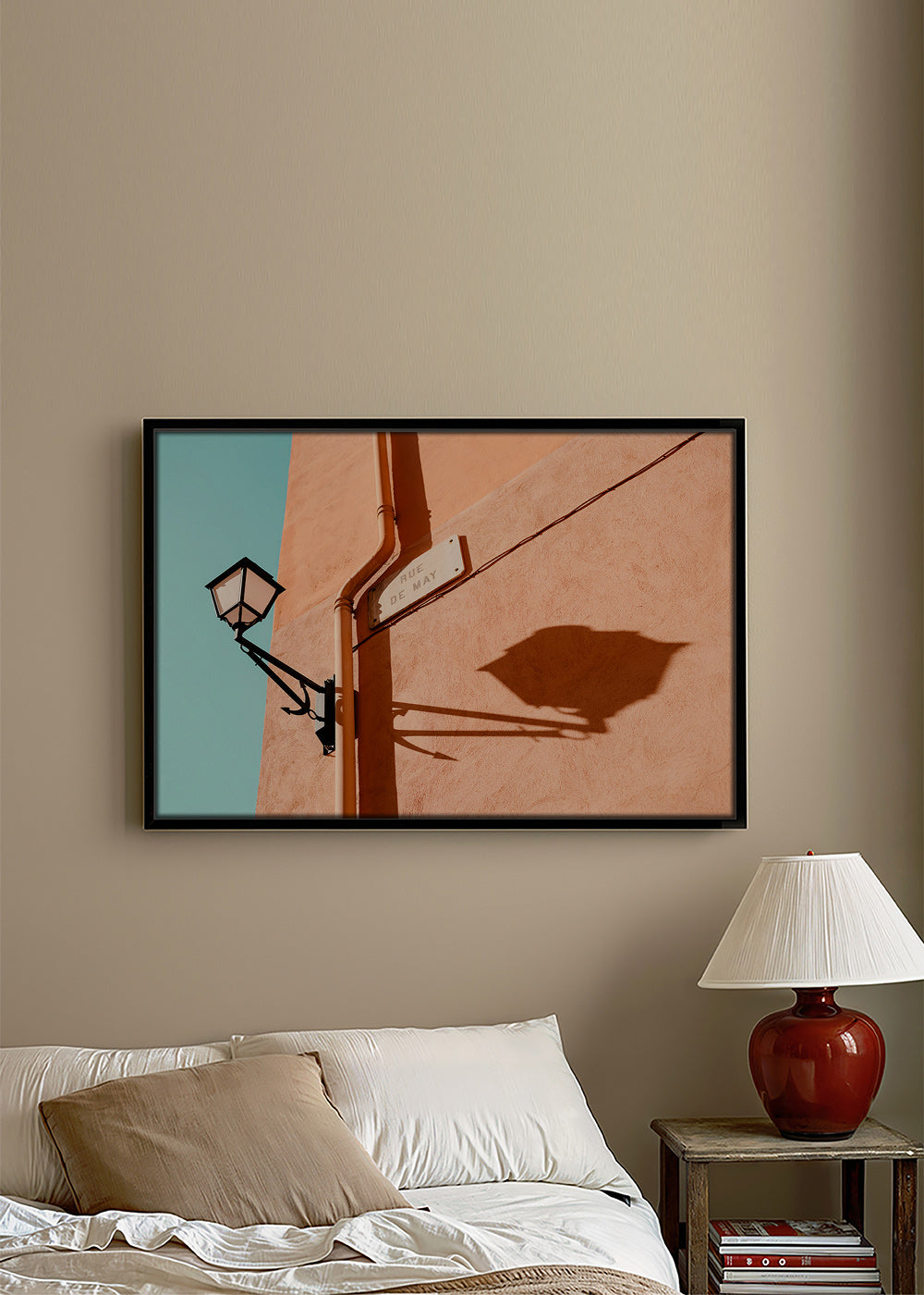 Obraz do kuchyně Rue de May lampa a stín – Canvas1