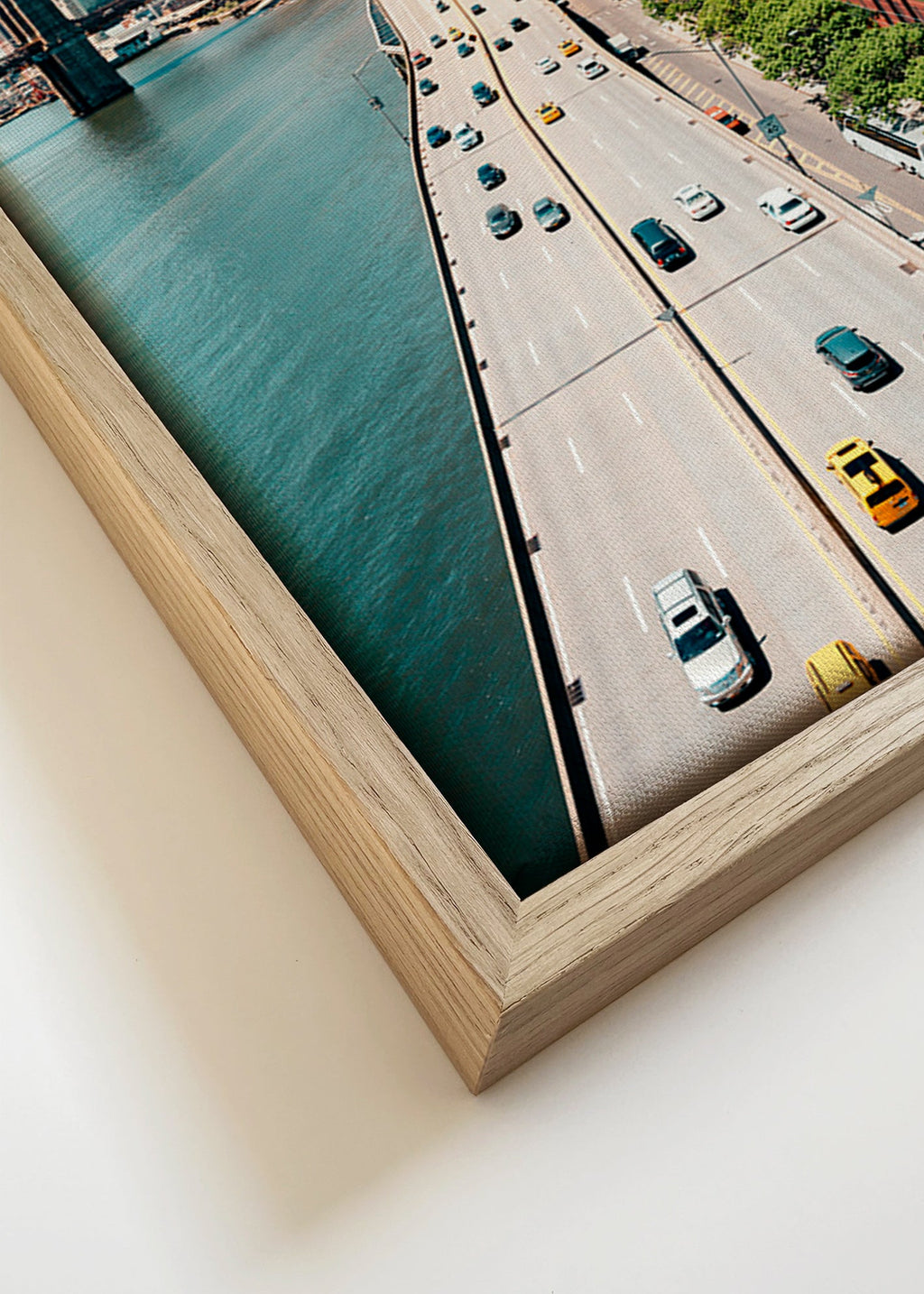 Obraz do kuchyně: panoráma města a most z výšky – Canvas detail