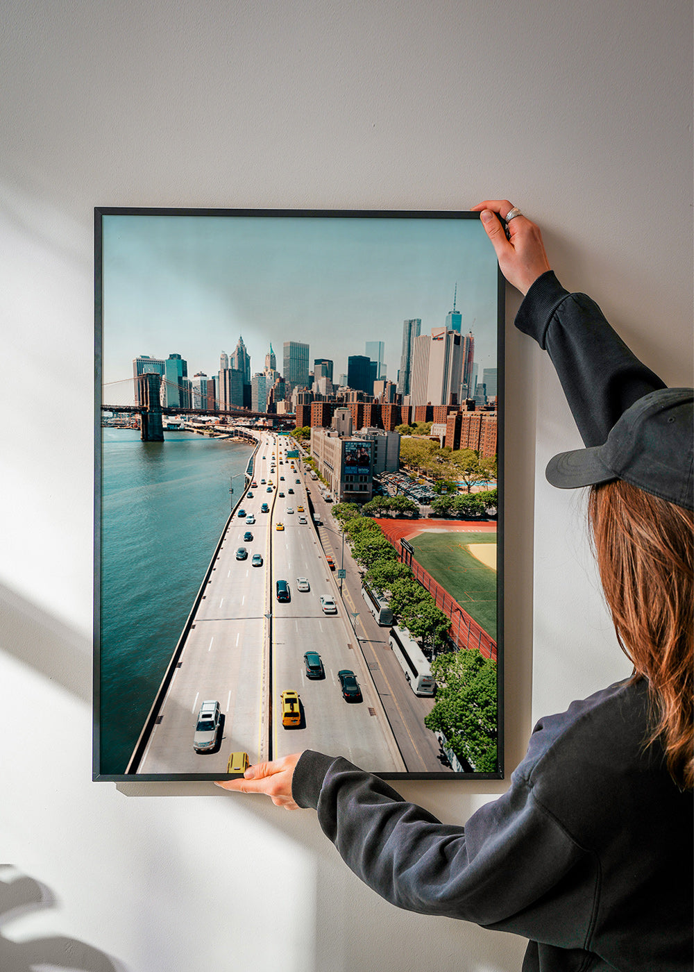 Obraz do kuchyně: panoráma města a most z výšky – Product2