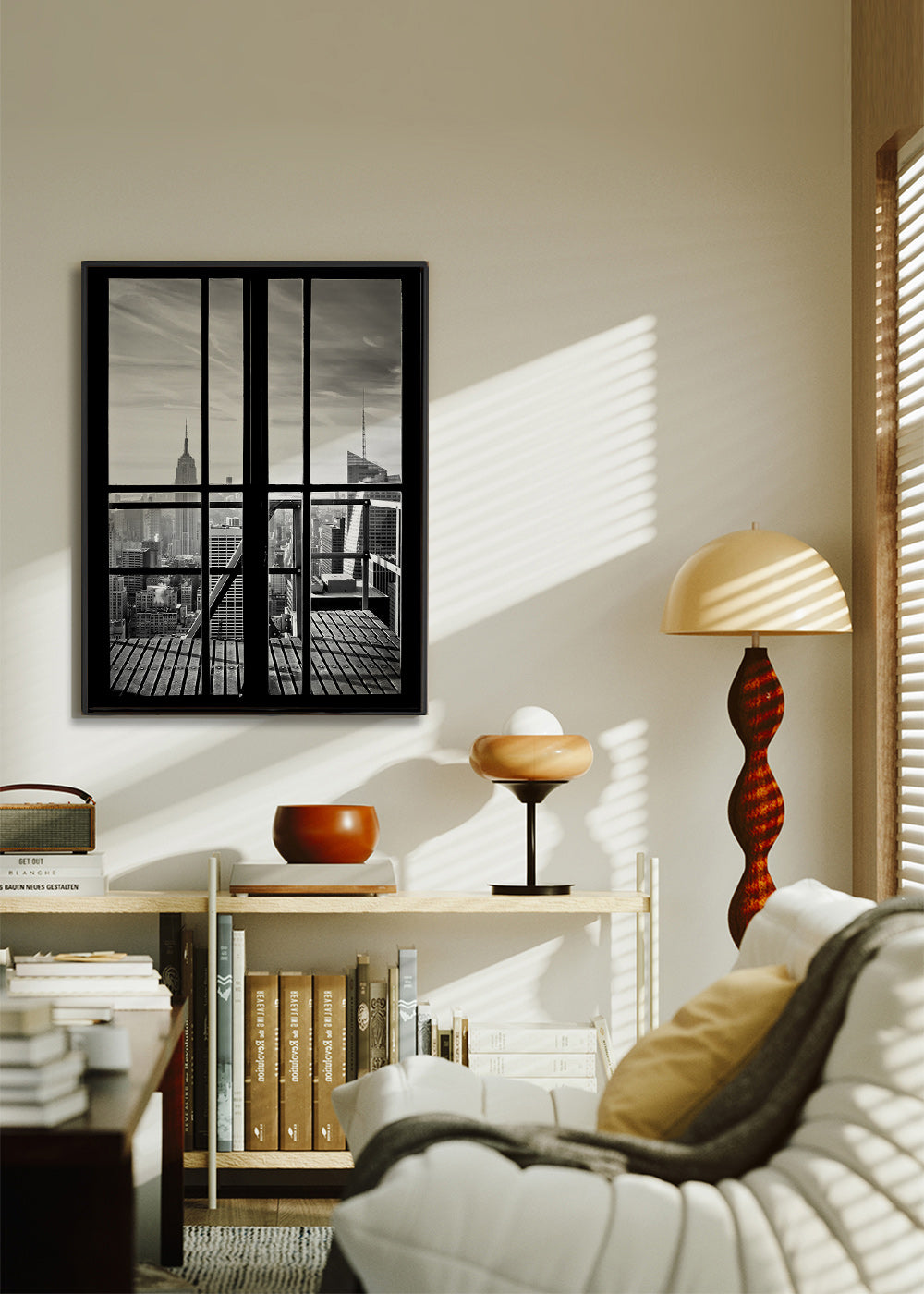 Obraz města z pohledu z okna – Canvas2
