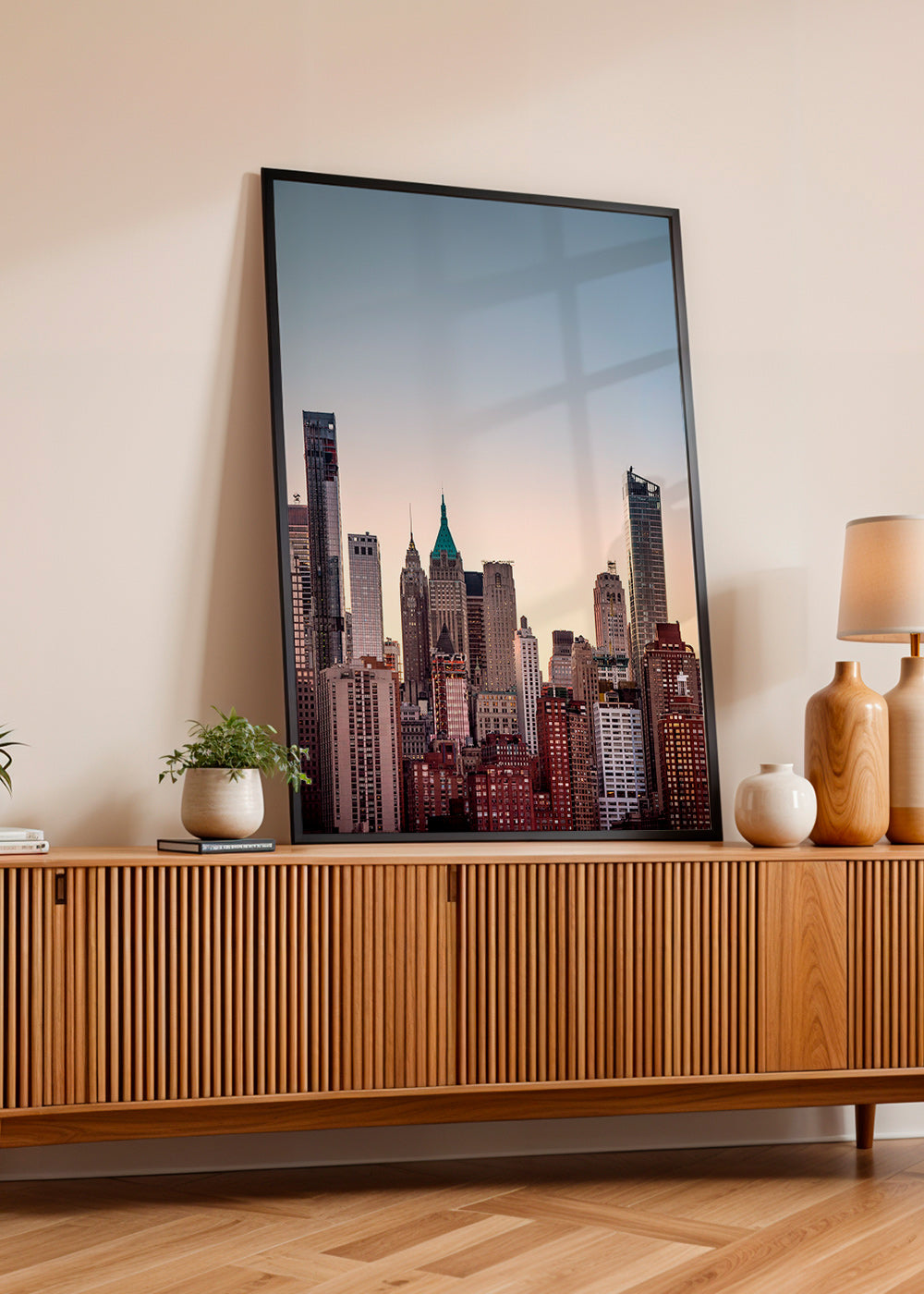 Plakát města se skyline za soumraku – Product1