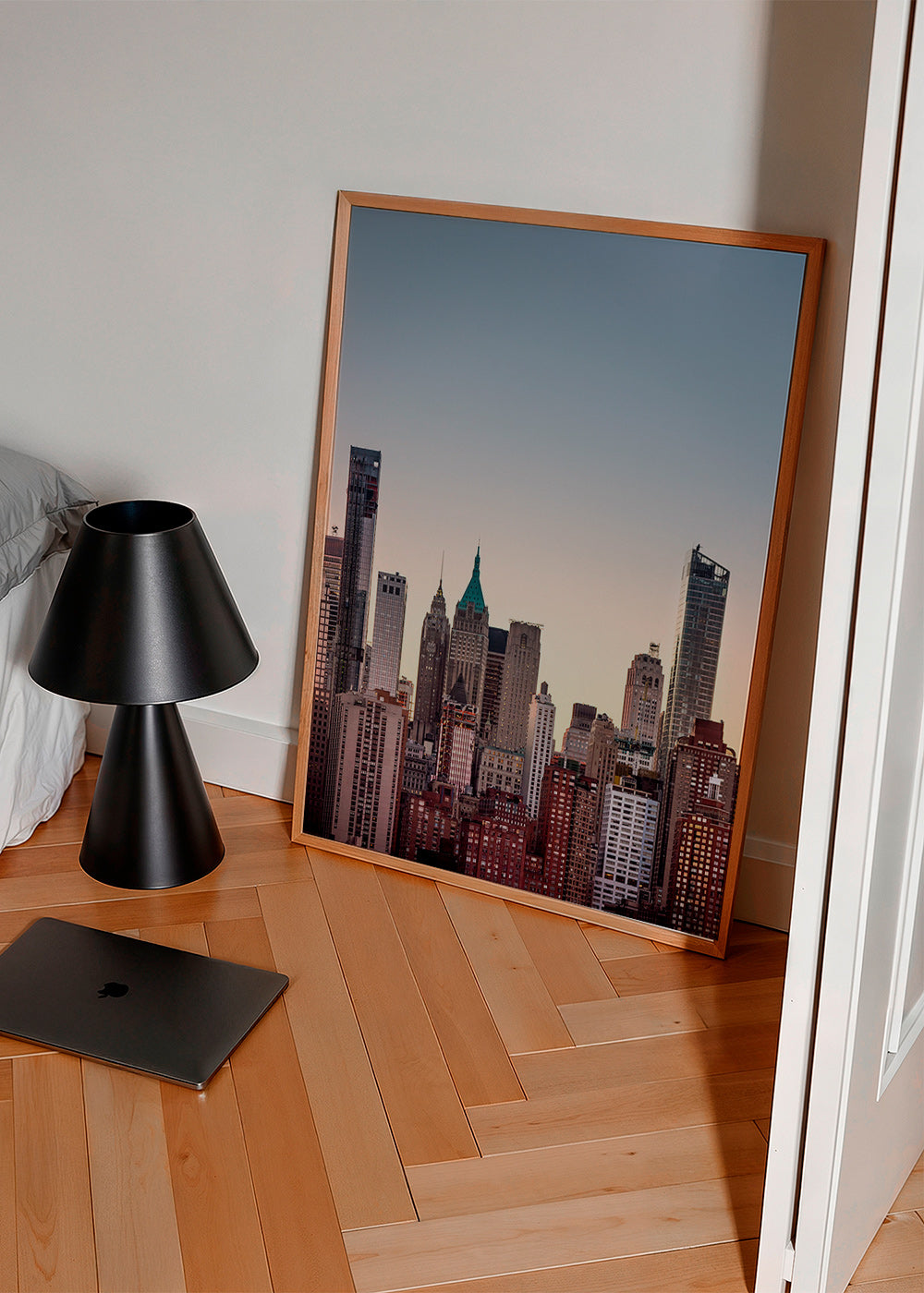 Plakát města se skyline za soumraku – Product2