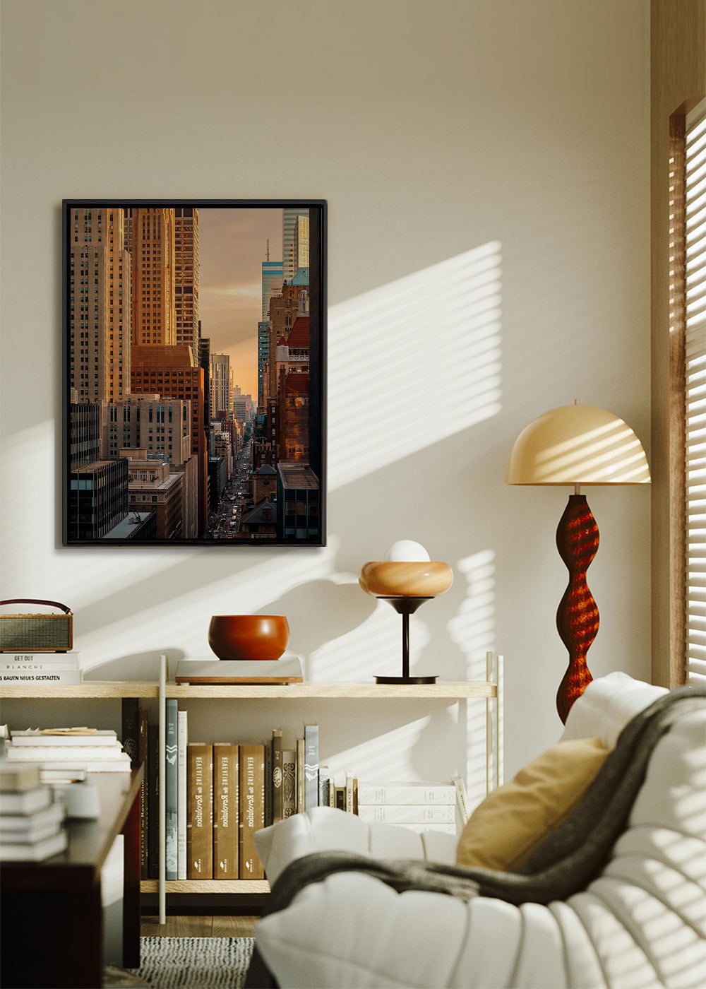 Obraz města za svítání – Canvas2