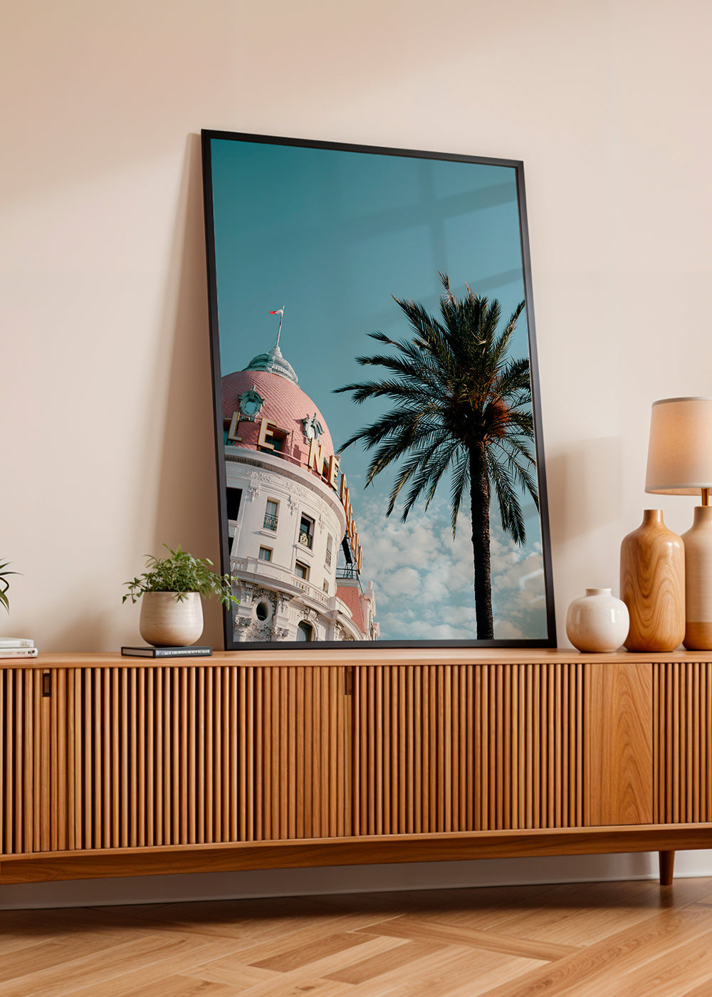 Obraz města Riviera s kopulí a palmou – Product2