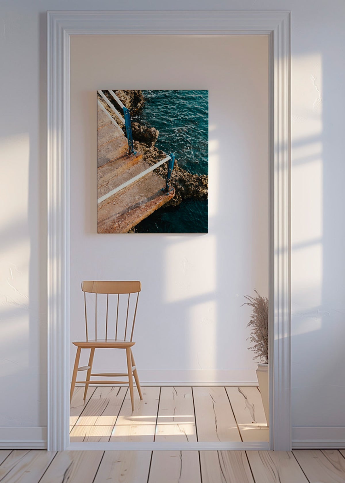 Krajinářské umění: schody k moři – Canvas