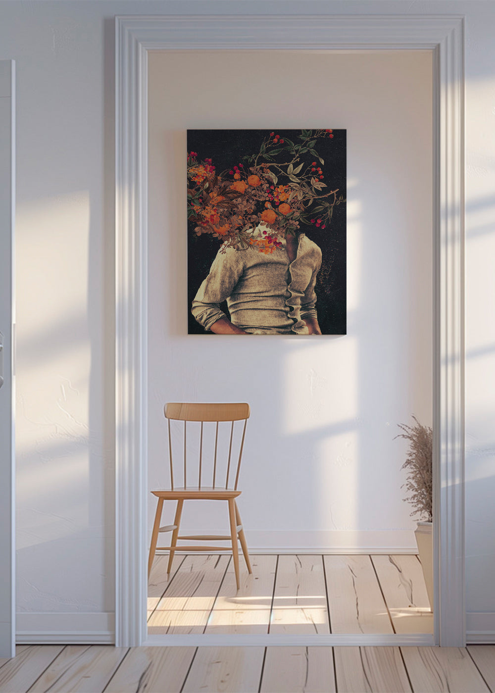 Botanický plakát s květinovým trupem snový