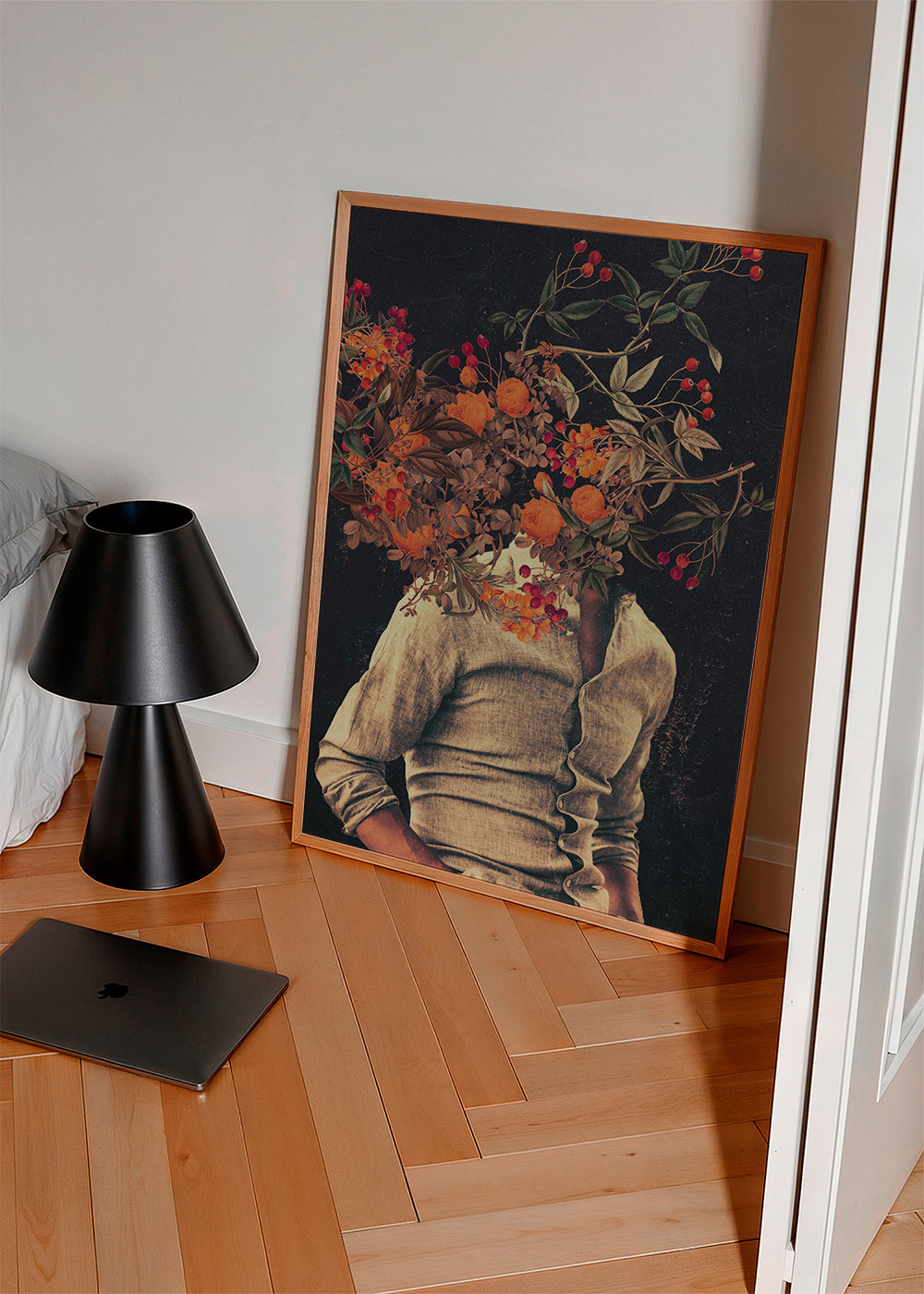 Botanický plakát s květinovým trupem snový