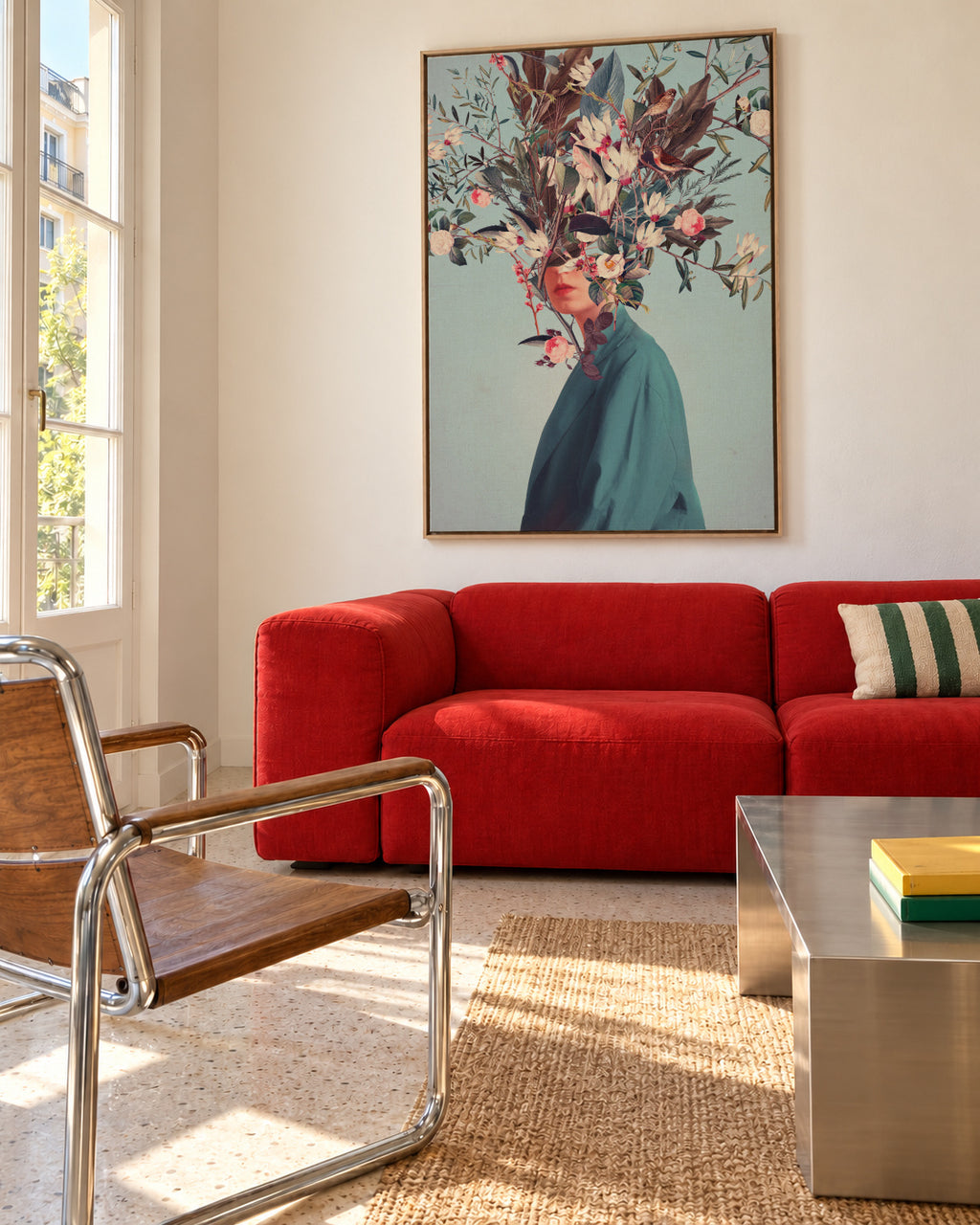 I Was Hidden But You Saw Me - Framed canvas in an interior