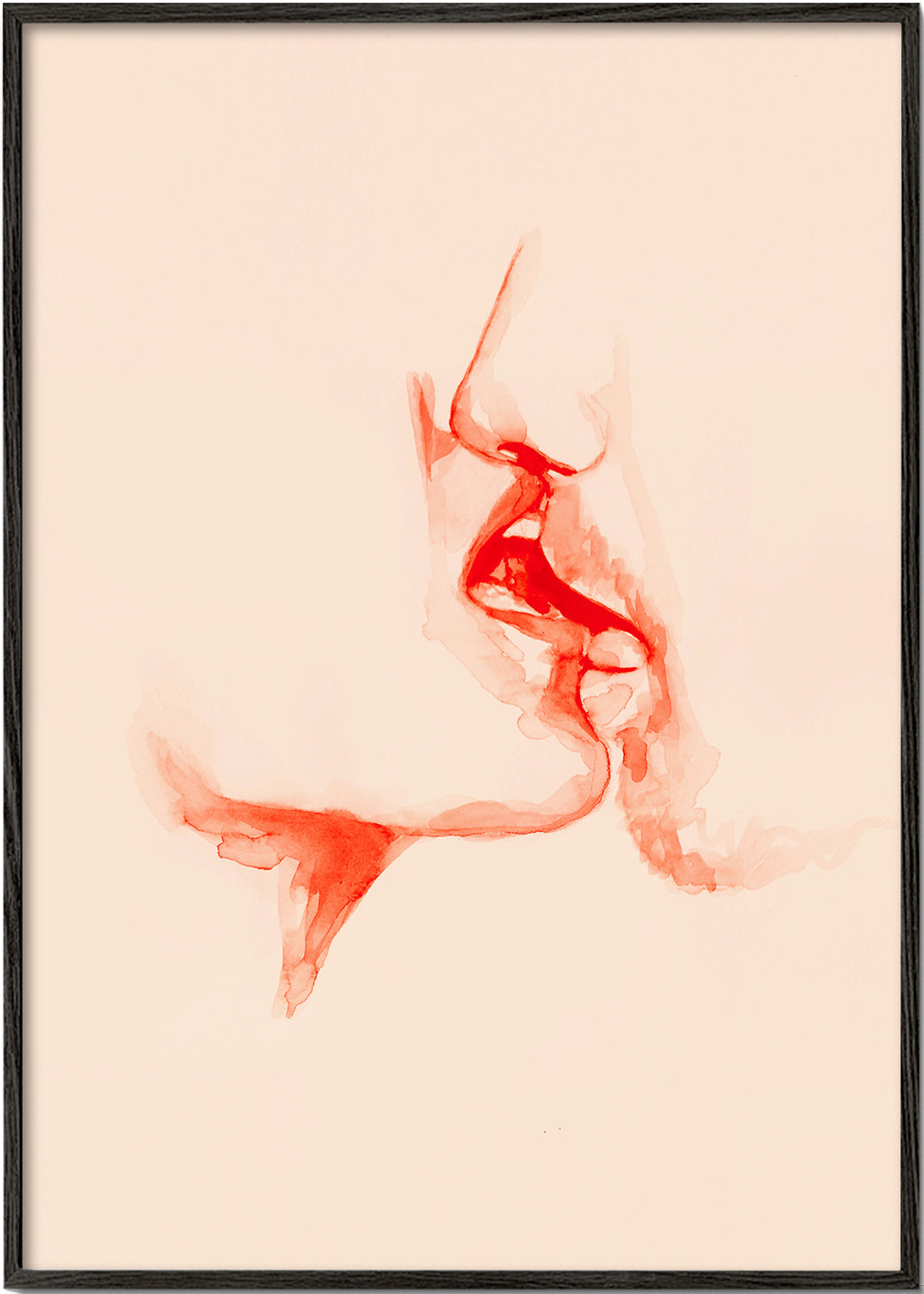 Intimní akvarelová ilustrace