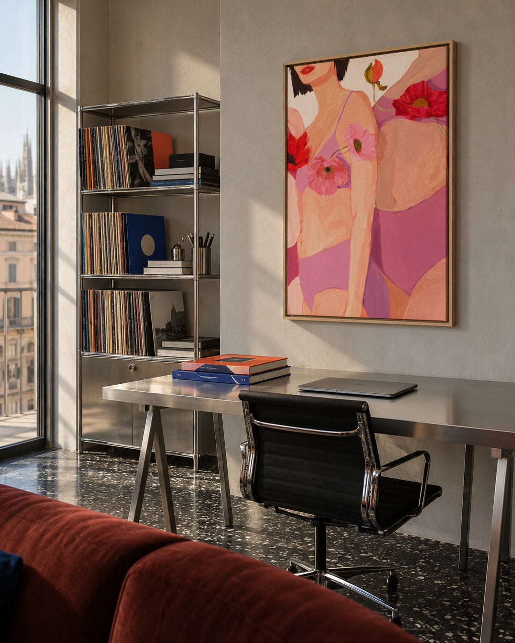 Harmony - Framed canvas in an interior