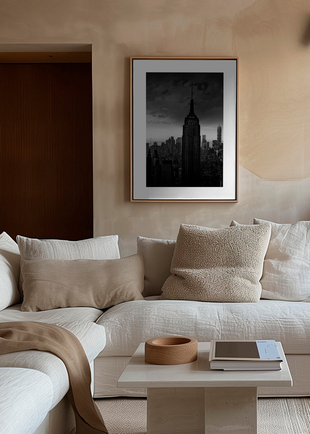 Cestovatelský plakát: Empire State černobíle