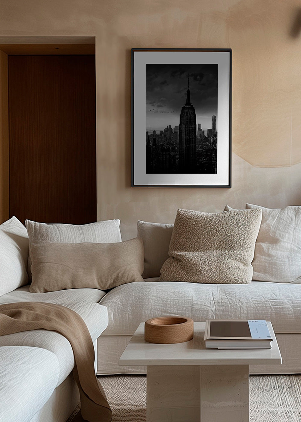 Cestovatelský plakát: Empire State černobíle
