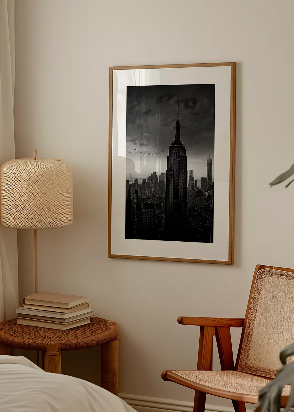 Cestovatelský plakát: Empire State černobíle