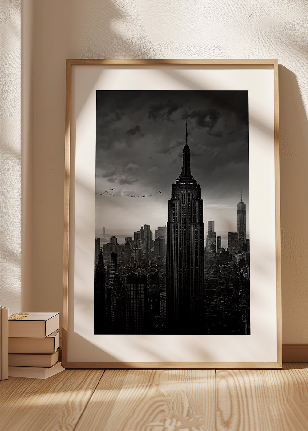 Cestovatelský plakát: Empire State černobíle