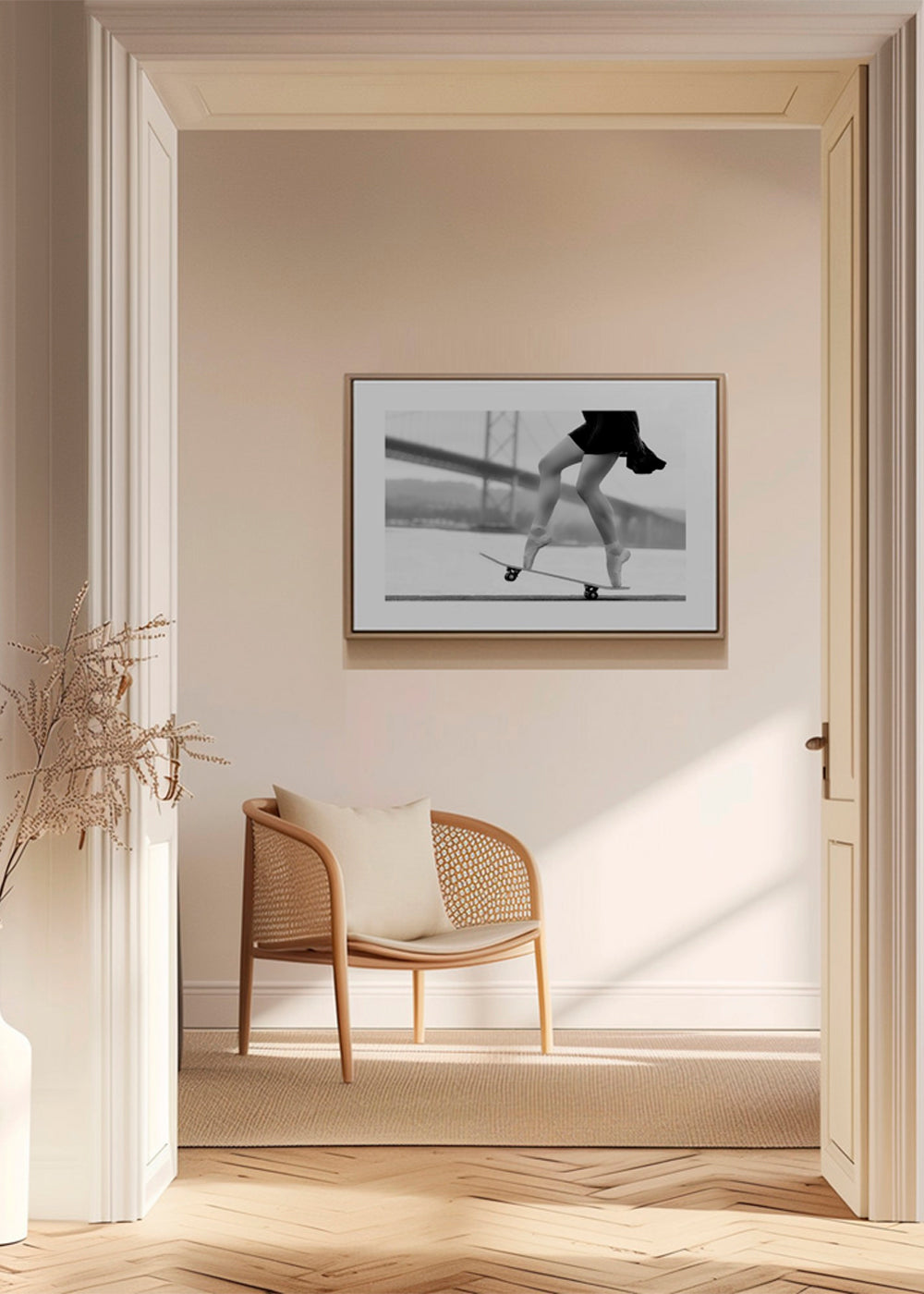 Fotografie skatera na špičkách