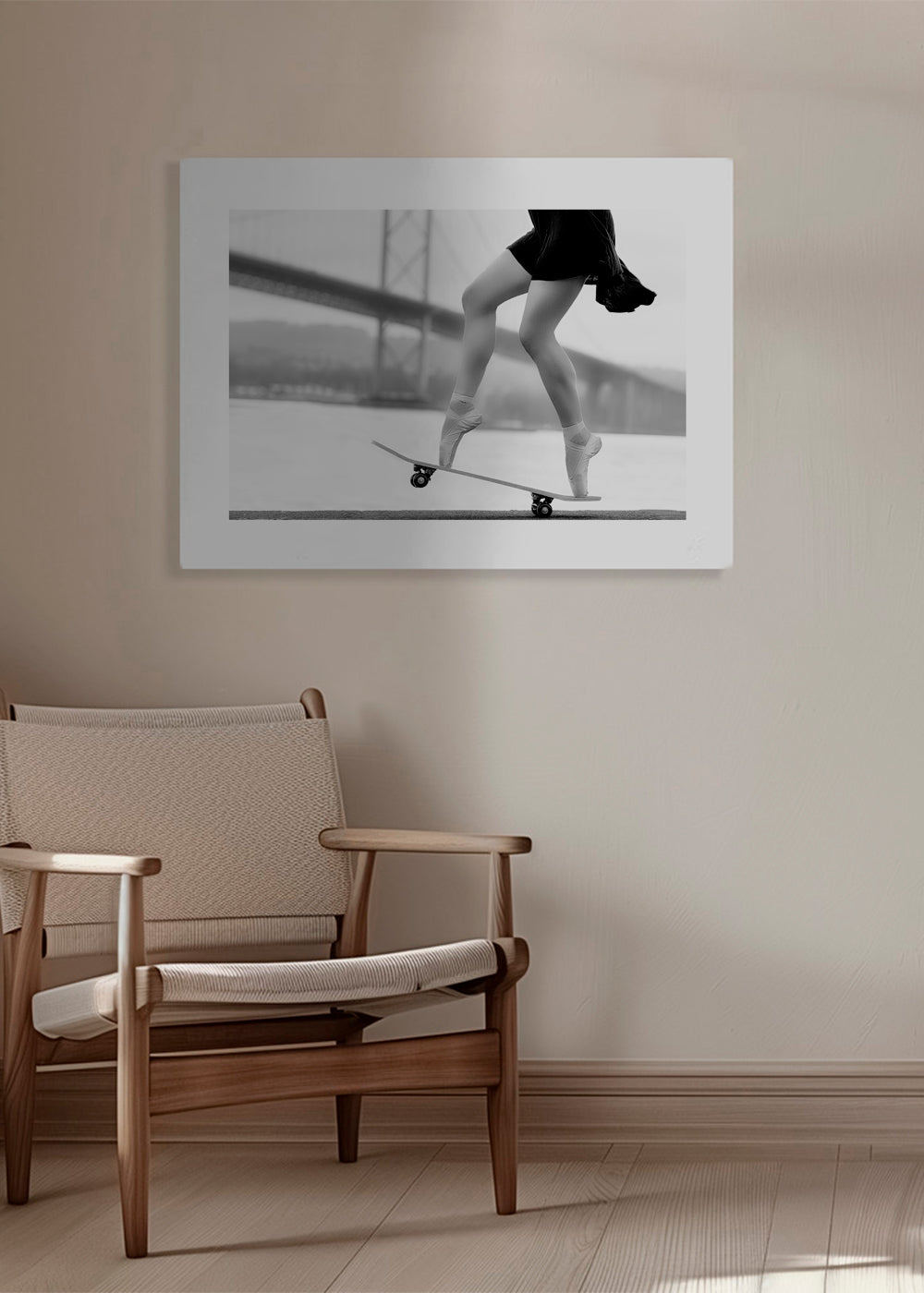 Fotografie skatera na špičkách